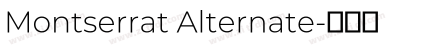 Montserrat Alternate字体转换